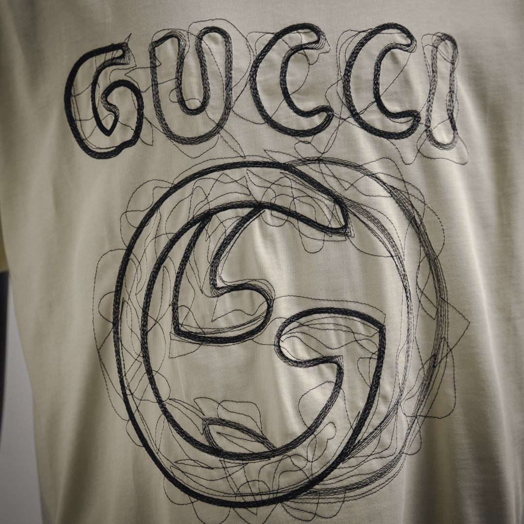 
G-Linie besticktes Buchstabenlogo T-Shirt