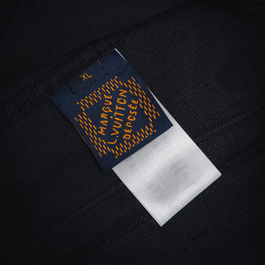 1V 24FW Gradient Checkerboard Denim Jacket  set