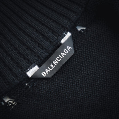 B  25ss New Flame Totem Zipper Sweater