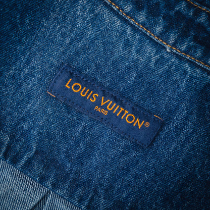 L 24FW sonnenverblasste Jeansjacke 