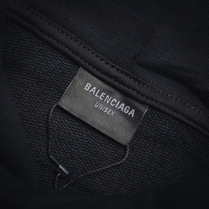 B  Reflective ib printed hooded sweatshirt