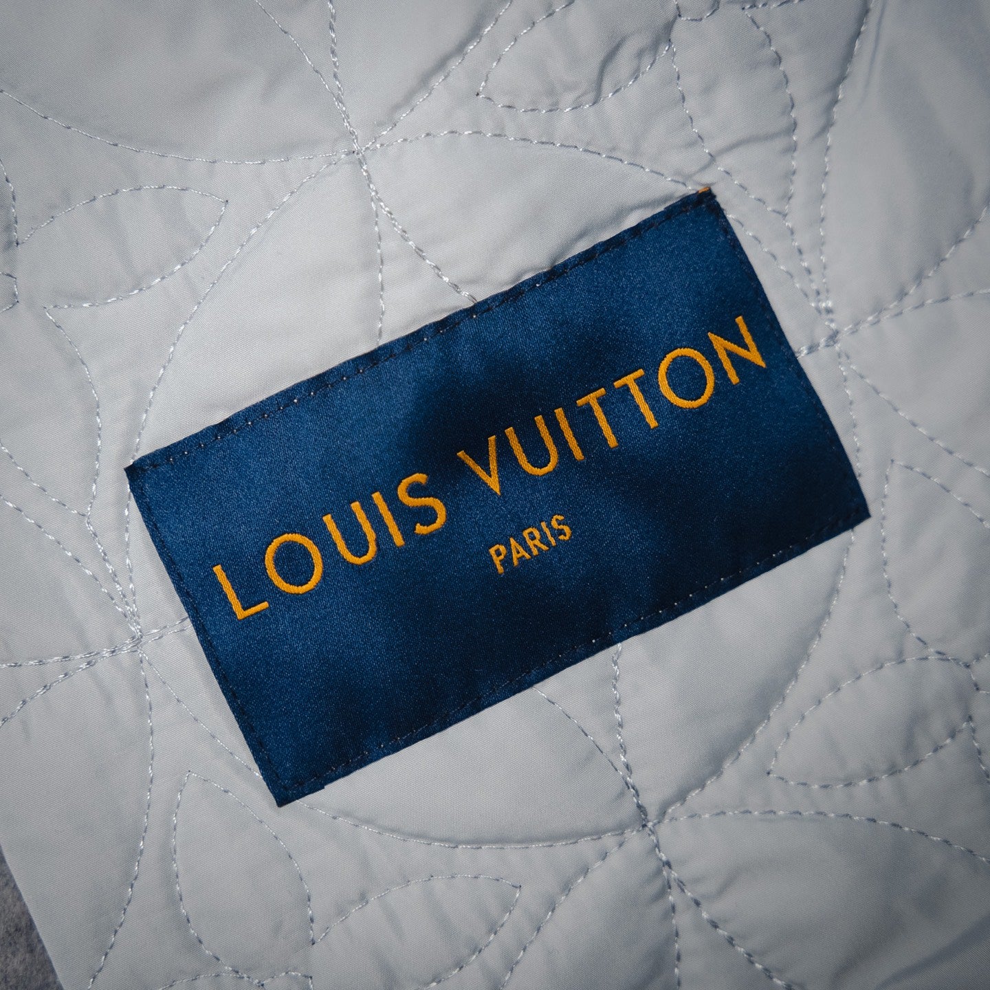 1V 24FW Fur Collar Splicing Wool Cotton Jacket