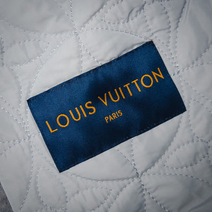 1V 24FW Fur Collar Splicing Wool Cotton Jacket