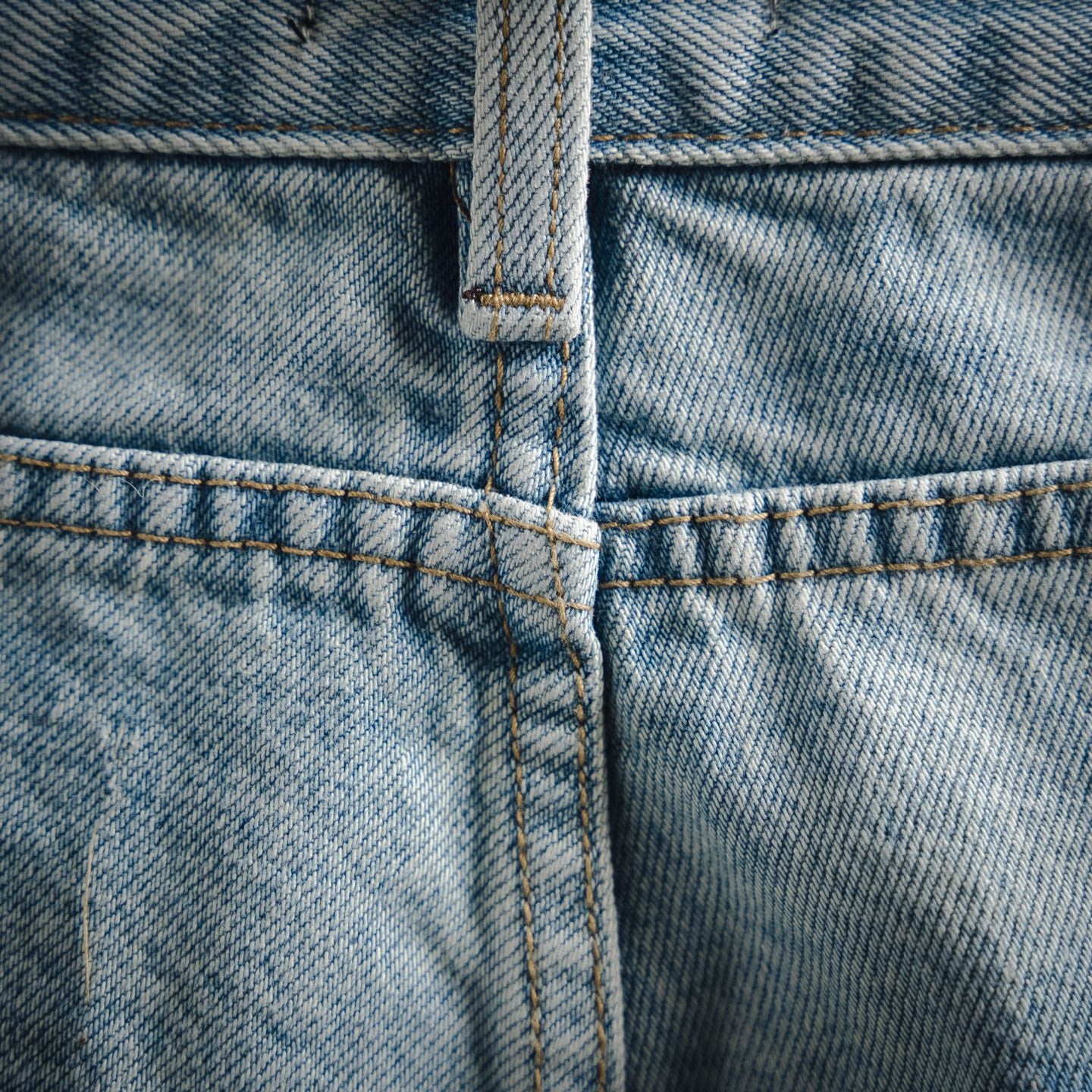 B 2025ss washed patchwork jeans
