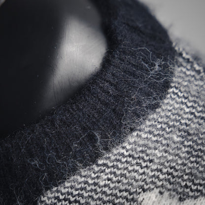 L 24Fw Jacquard-Woll-Pullover-Sweater 