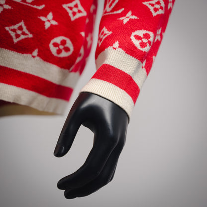 1V 24ss Chain Print Crew Neck Sweater