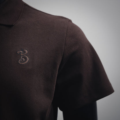 Bu  25SS Snake Letter B Short Sleeve Polo Shirt