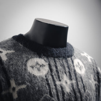 L 24Fw Jacquard-Woll-Pullover-Sweater 