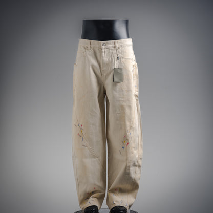 B 24SS Summer Ink-splashed Jeans