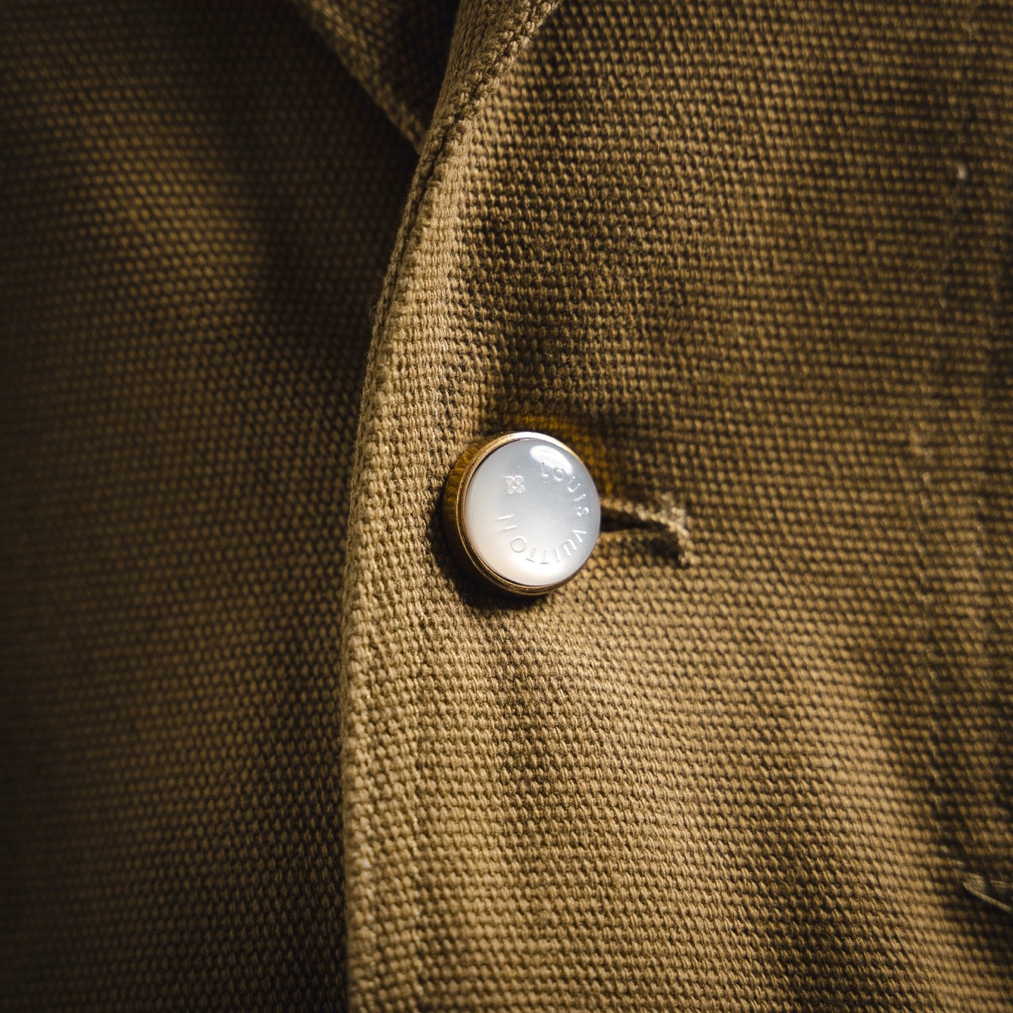 L 24FW Anzug-Stil Leinwandjacke 