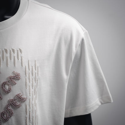 1V Embroidered Signature Cotton T-Shirt