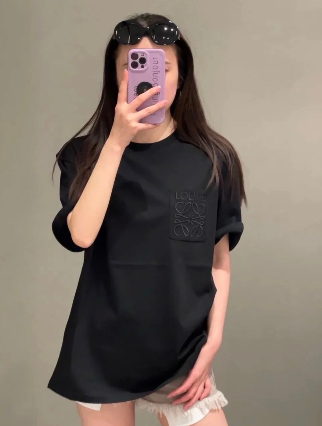 Le Pocket Logo Embroidered T-shirt