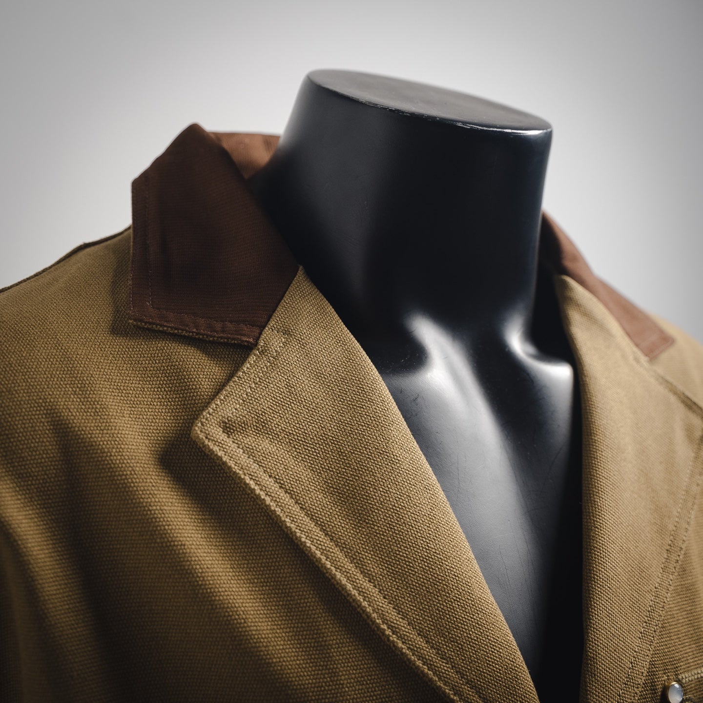 L 24FW Anzug-Stil Leinwandjacke 