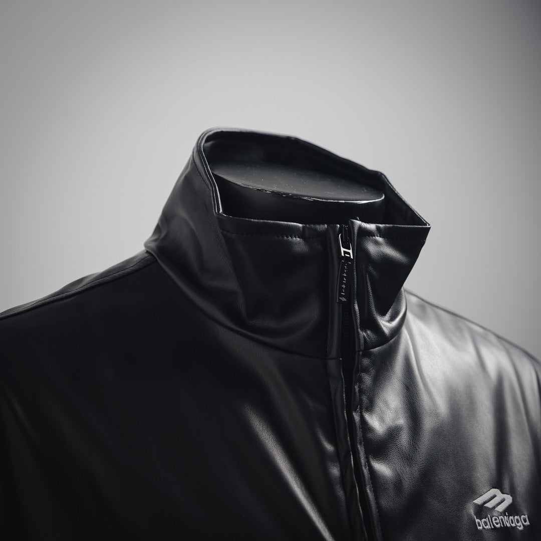 B  Sheepskin stand collar jacket