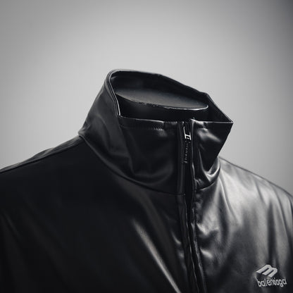 B  Sheepskin stand collar jacket