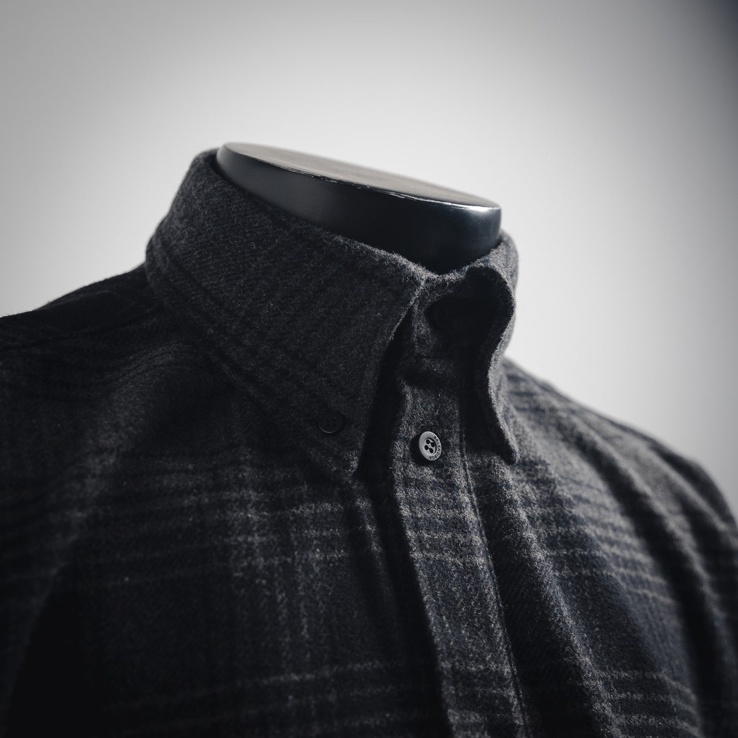 B  Wool blended plaid shirt