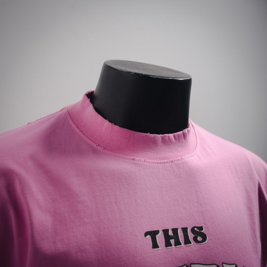 B  Printed letter t-shirt