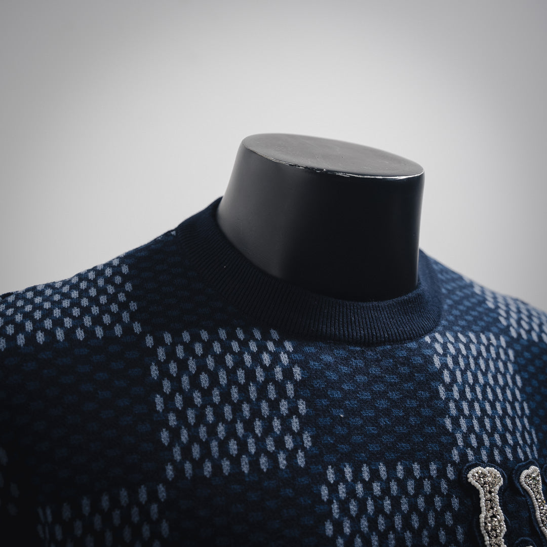 1V 2025ss new Pharrell chessboard T-shirt