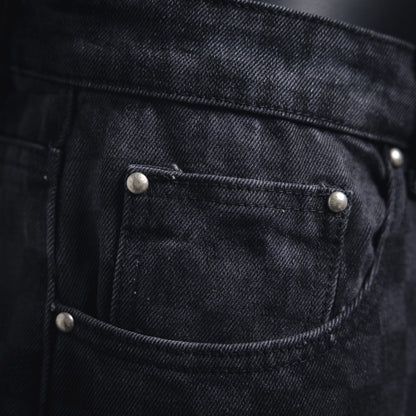 1V  24FW Gradient Checkerboard Jeans  set