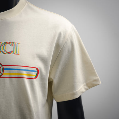 G 2025ss Bedrucktes T-Shirt mit doppeltem Bild-Logo 