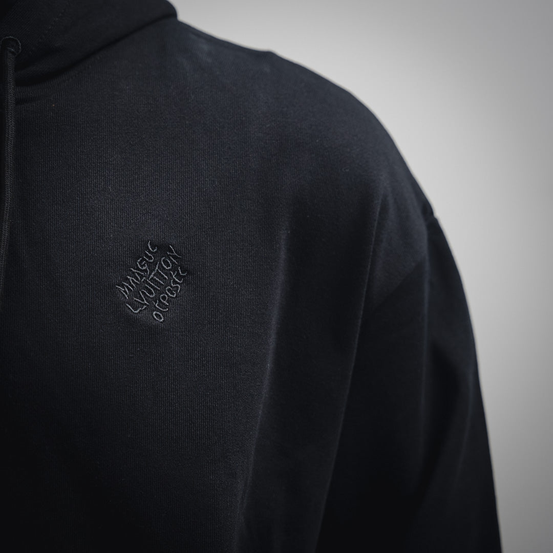1V Pearl Hooded Zipper Sweatshirt