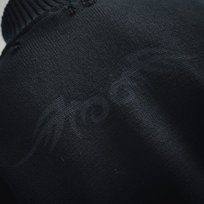 B  25ss New Flame Totem Zipper Sweater