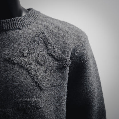 L 24FW Dunkler Muster-Logo Pullover Pullover 