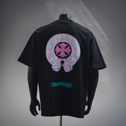 CH 2025ss horseshoe print T-shirt