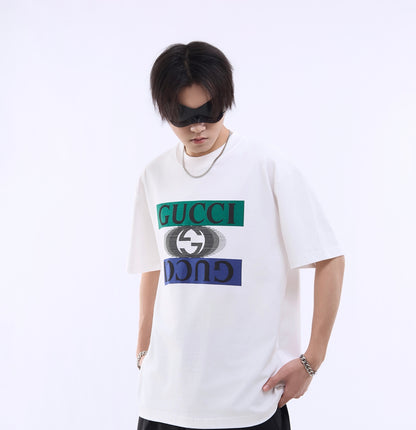 G  Classic style double logo printed T-shirt