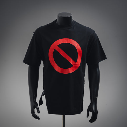 B  No Passing Printed Reverse Wear T-shirt