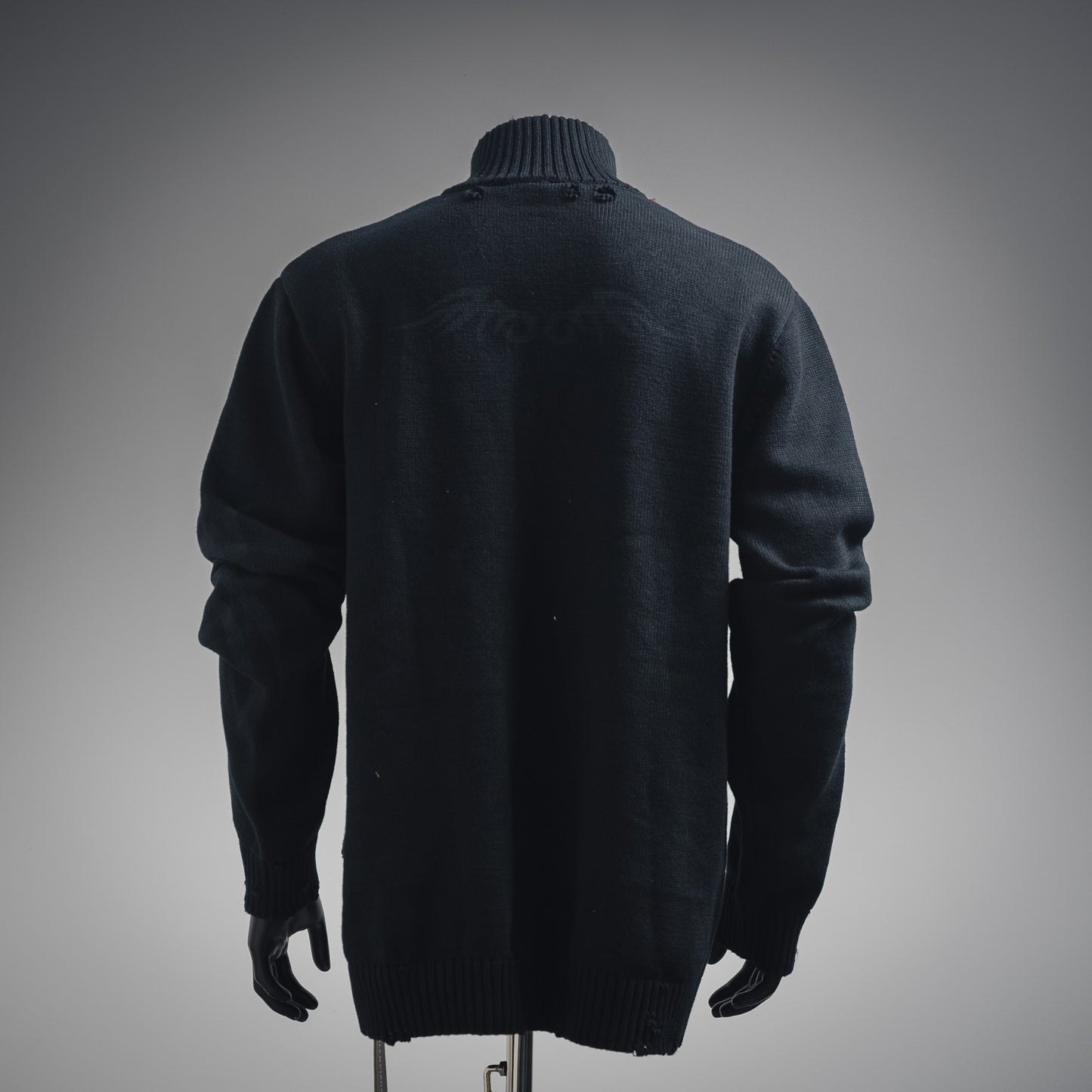 B  25ss New Flame Totem Zipper Sweater