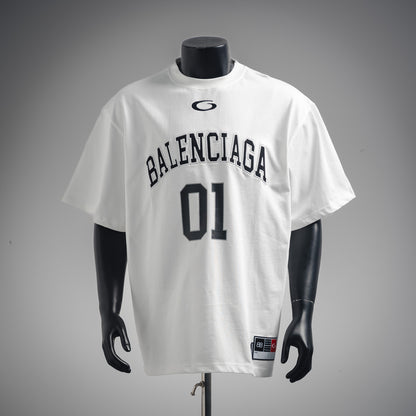 B 2025ss 01 jersey embroidered T-shirt