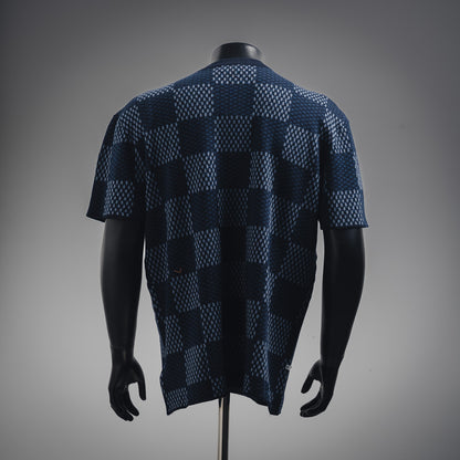 1V 2025ss new Pharrell chessboard T-shirt