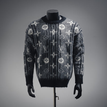 L 24Fw Jacquard-Woll-Pullover-Sweater 