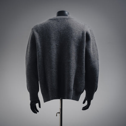 L 24FW Dunkler Muster-Logo Pullover Pullover 