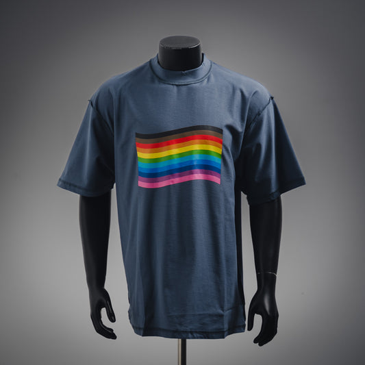 B  Rainbow flag printed T-shirt