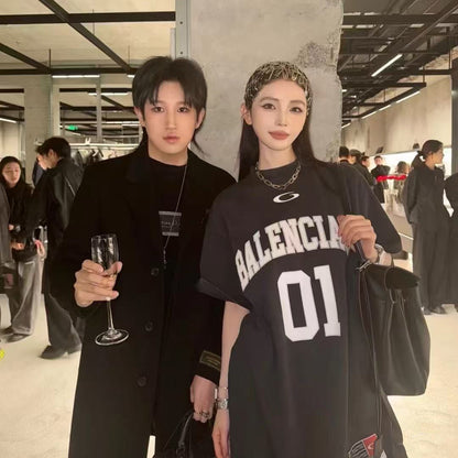 B 2025ss 01 jersey embroidered T-shirt