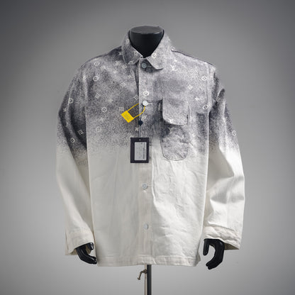 1V Gradient Starry Sky Denim Jacket