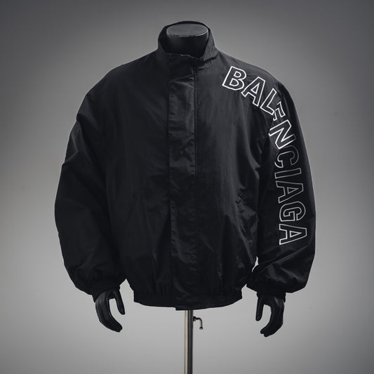 B  Embroidered logo sports suit jacket