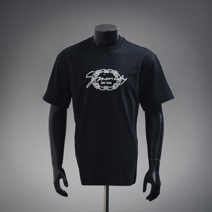 Gy Classic Slogan Embroidered T-Shirt