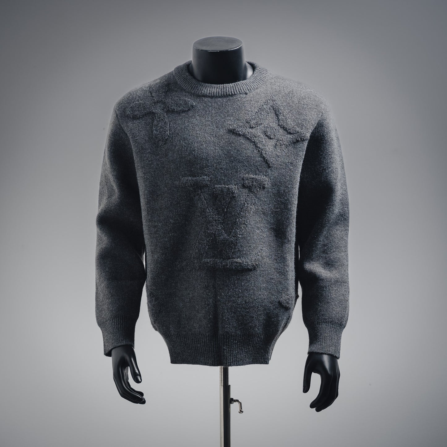 L 24FW Dunkler Muster-Logo Pullover Pullover 