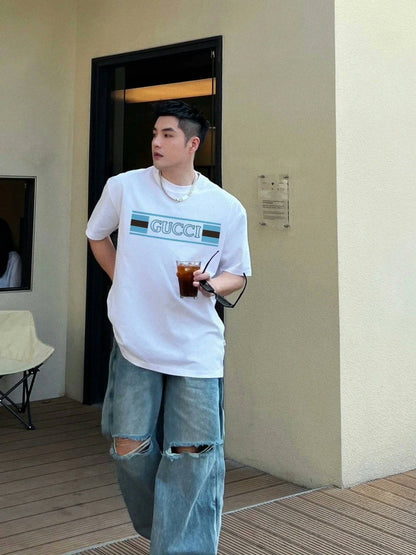 G 2025ss Logo bedrucktes T-Shirt 