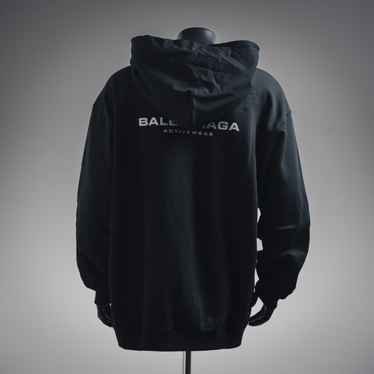 B  Reflective ib printed hooded sweatshirt