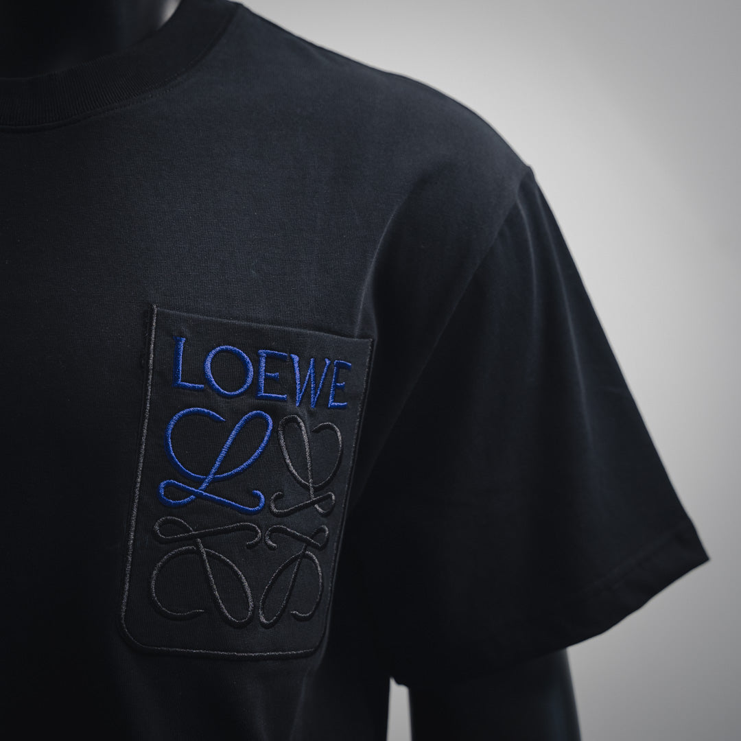 T-Shirt mit gesticktem Pocket-Logo 