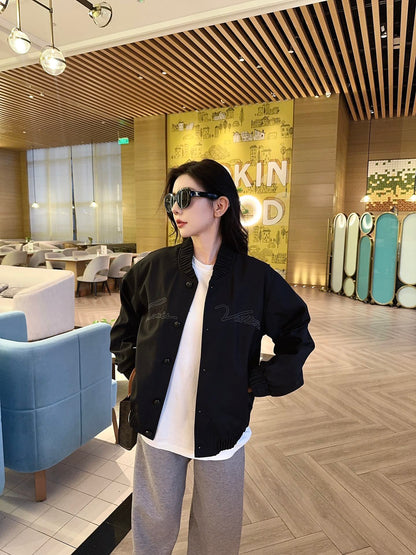 1V Pharrell embroidered flight jacket