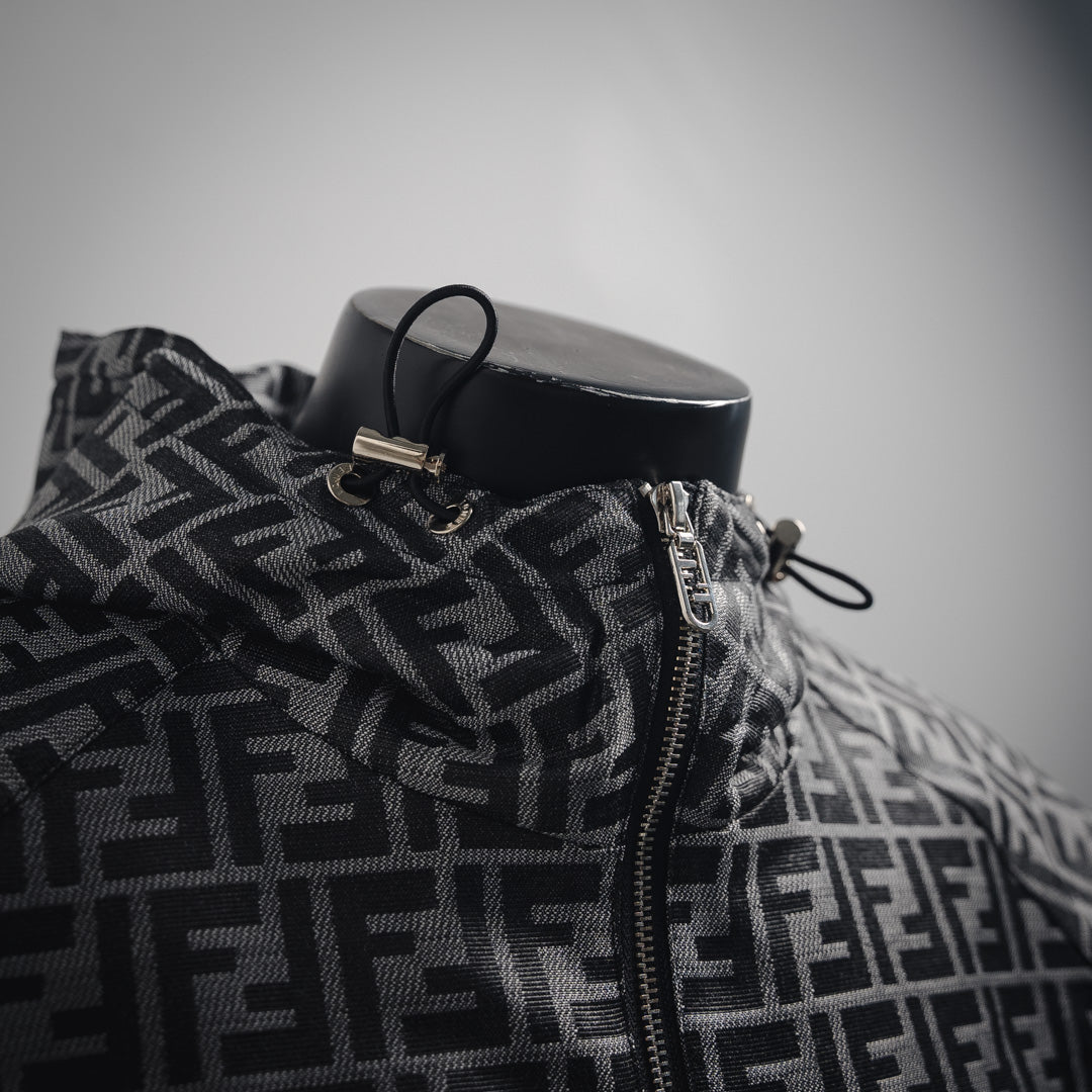 Fe  FF full print windbreaker zipper jacket