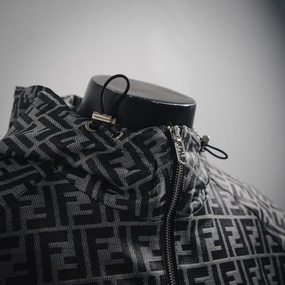 Fe  FF full print windbreaker zipper jacket