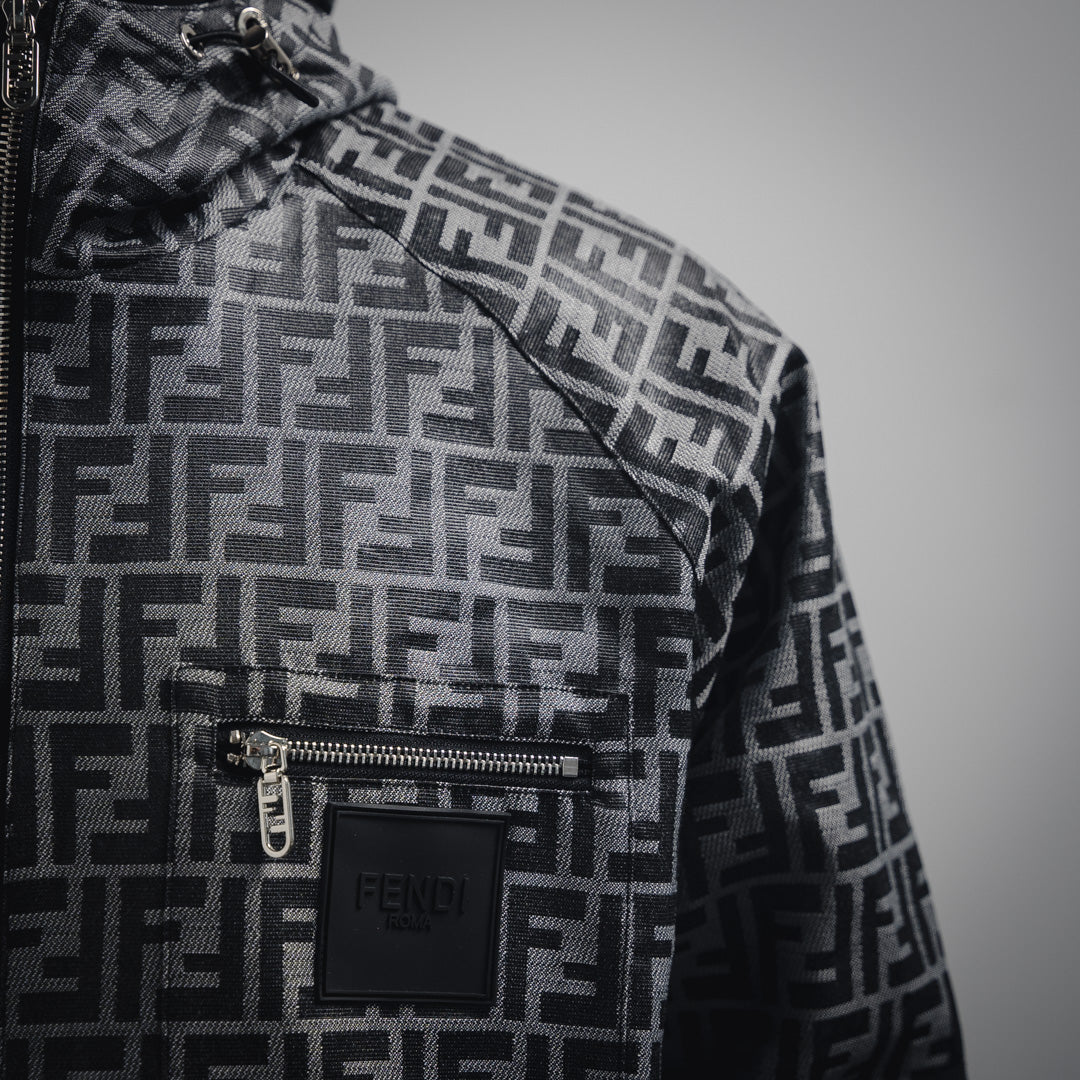 Fe  FF full print windbreaker zipper jacket