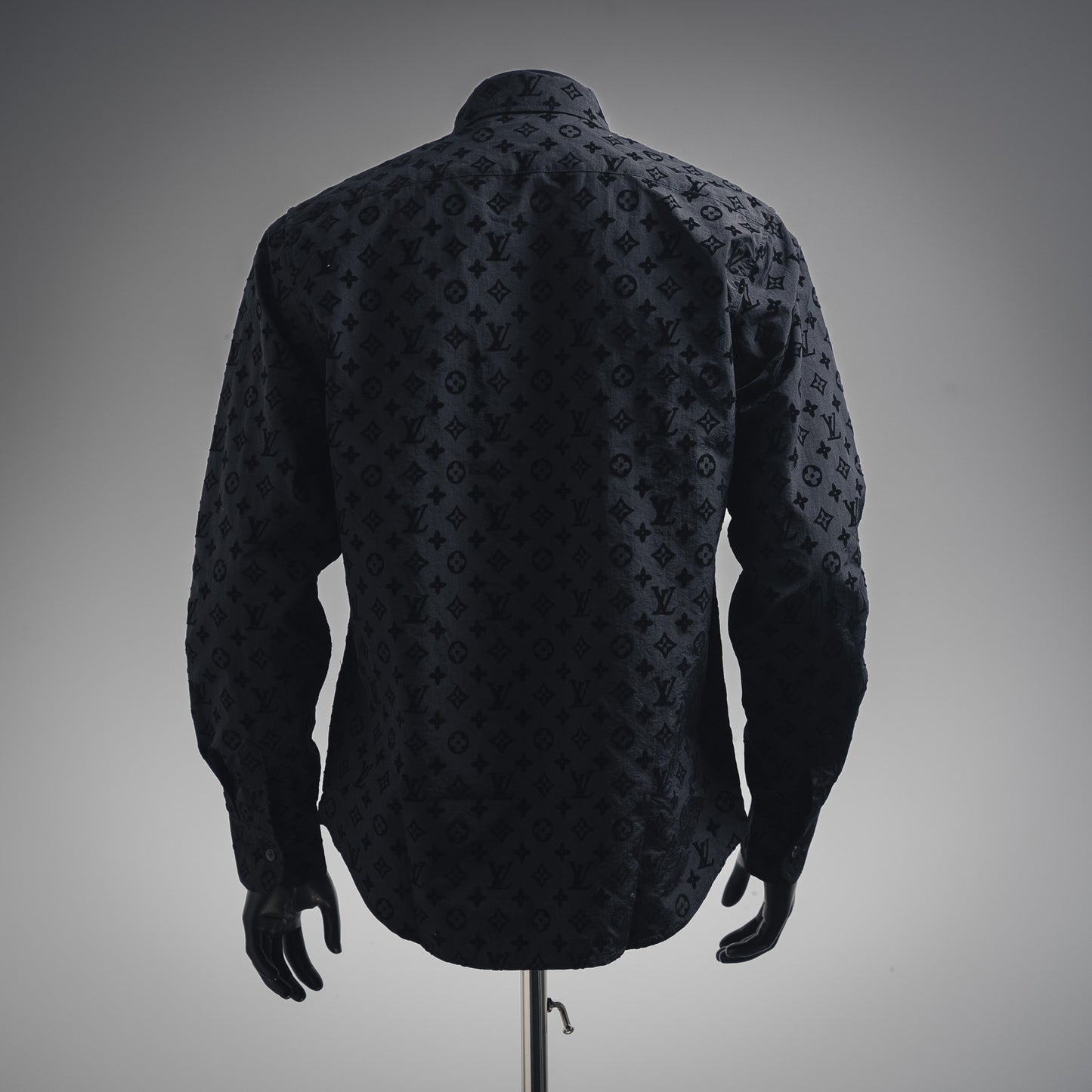 1V Flocked LOGO long-sleeved shirt