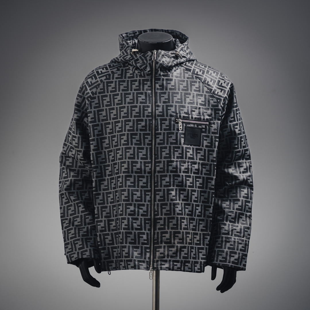 Fe  FF full print windbreaker zipper jacket